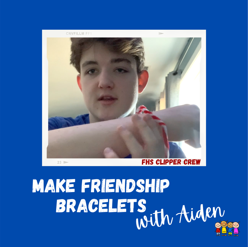 Learn how to make a friendship bracelet with FHS Clipper Crew member Aiden from Falmouth High School