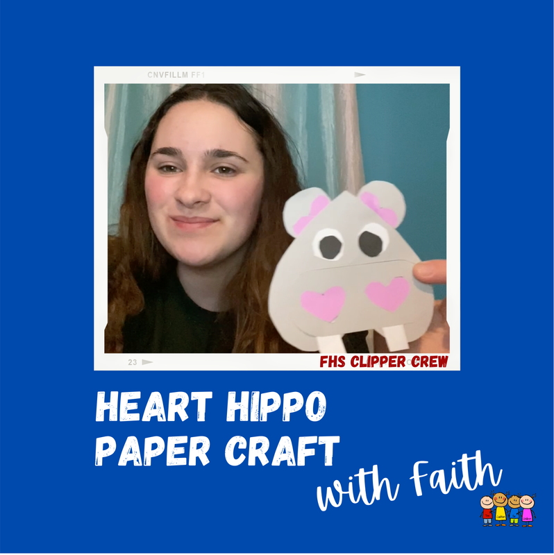 Learn how to make a Heart Hippo Craft with FHS Clipper Crew member Faith from Falmouth High School