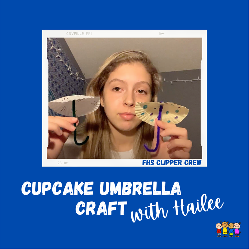 Learn how to make a cupcake umbrella craft with FHS Clipper Crew member Hailee from Falmouth High School
