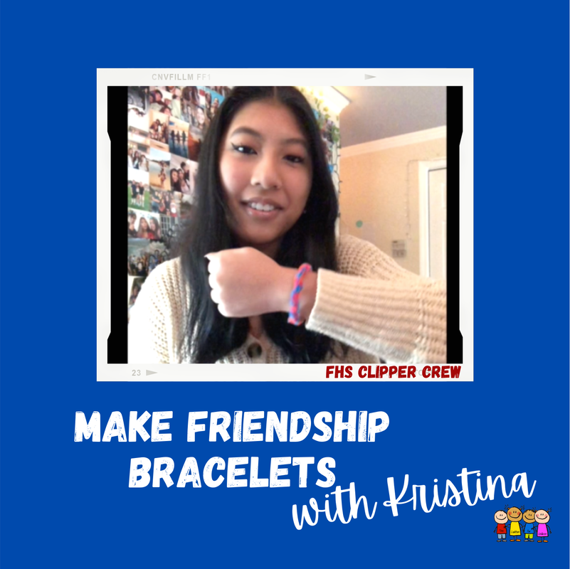 Learn how to make a friendship bracelet with FHS Clipper Crew member Kristina from Falmouth High School