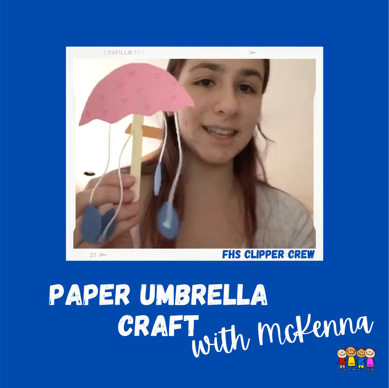 Learn how to make a umbrella with moving rain drops with FHS Clipper Crew member McKenna from Falmouth High School